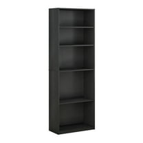 Furinno JAYA Simply Home 5-Shelf Bookcase, Black