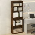 thumbnail image 1 of Furinno JAYA Simply Home Adjustable Shelf Bookcase, 5-Tier, Amber Oak, 1 of 6
