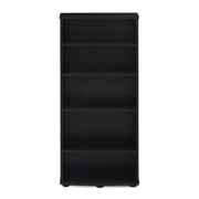Furinno JAYA 4-Tier Multimedia Storage Tower, Espresso