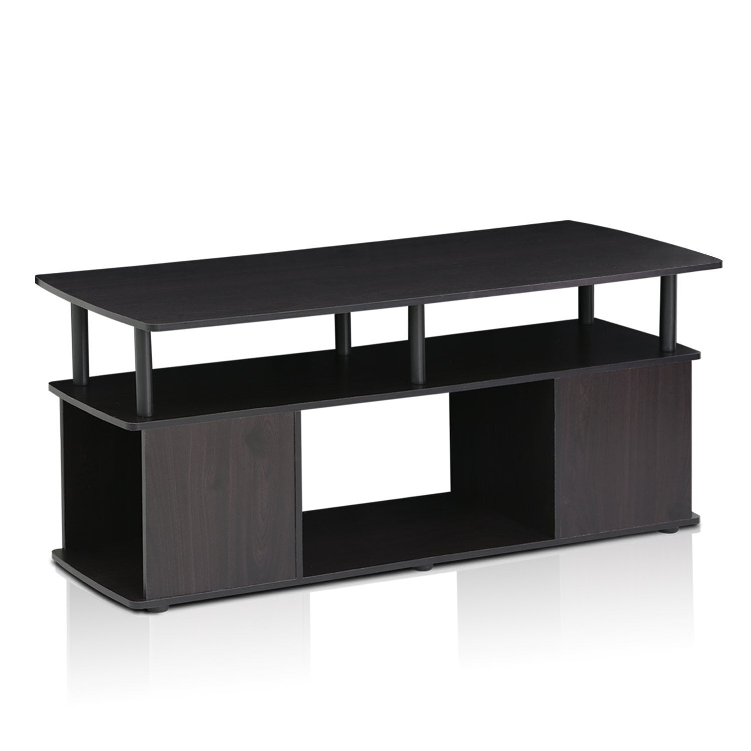 Blackwood Rectangular Coffee Table with Storage Shelves