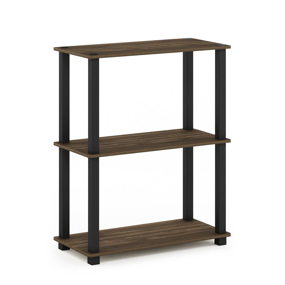 White Oak and Chrome Rectangular Coffee Table with Storage