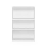 Furinno JAYA Simple Home 3-Shelf Bookcase, White
