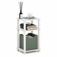 thumbnail image 1 of Furinno JUST 3-Tier Toolless Open Shelf End Table Square Tube White, 1 of 5