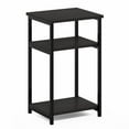 thumbnail image 1 of Furinno Just 3-Tier Industrial Metal Frame End Table with Storage Shelves, 1-Pack, Espresso, 1 of 6