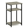 thumbnail image 1 of Furinno Just 3-Tier Industrial Metal Frame End Table with Storage Shelves, 1-Pack, French Oak, 1 of 5
