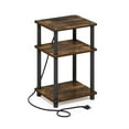 thumbnail image 1 of 3-Tier Turn-N-Tube Open Storage Side Table, End Table with USB, 1 of 2