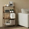 thumbnail image 1 of Furinno LADDER 4-Tier Ladder Open Frame Bookcase Amber Pine, 1 of 5