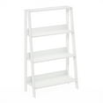 thumbnail image 1 of Furinno LADDER Shelf, 4-Tier Ladder Book Shelf, Bookcase, Storage Shelves, Storage Rack, for Organization and Storage, Living Room, Home Office, White, 1 of 2