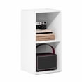 thumbnail image 1 of Furinno LUDER 2-Cube Bookcase with Open Storage Shelves, 11.6 x 12.2 x 24 Inches, White, 1 of 5