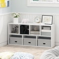 thumbnail image 1 of Furinno LUDER Book Shelf, 7-Cube Bookshelf, Bookcase, 9.4 x 19.5 x 41.7, for Living Room, Bedroom, Home Office, Plain White, 1 of 5