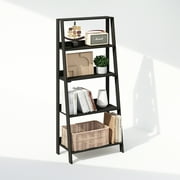 Furinno Ladder Bookcase, Bookshelf, Display Shelf, 5-Tier, Espresso
