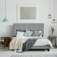 thumbnail image 1 of Furinno Laval Button Tufted Bed, 12 Piece Slat Style, Glacier, Full, 1 of 7