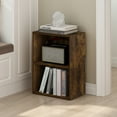 thumbnail image 1 of Furinno Luder 2-Tier Open Shelf Bookcase in Amber Pine, 1 of 6