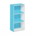 thumbnail image 1 of Furinno Luder 3-Tier Open Shelf Bookcase, Light Blue/White, 1 of 5