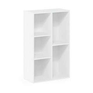 white cube shelves
