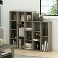 thumbnail image 1 of Furinno Luder 5-Cube Reversible Open Shelf, French Oak, 1 of 4