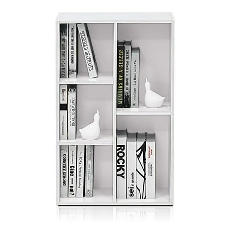 Furinno Luder 5 Cube Reversible Open Shelf, White
