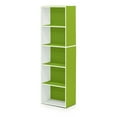 thumbnail image 1 of Furinno Luder 5-Tier Reversible Open Shelf Bookcase, Green, 1 of 7