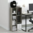 thumbnail image 1 of Furinno Luder 7-Cube Reversible Open Shelf, French Oak, 1 of 5