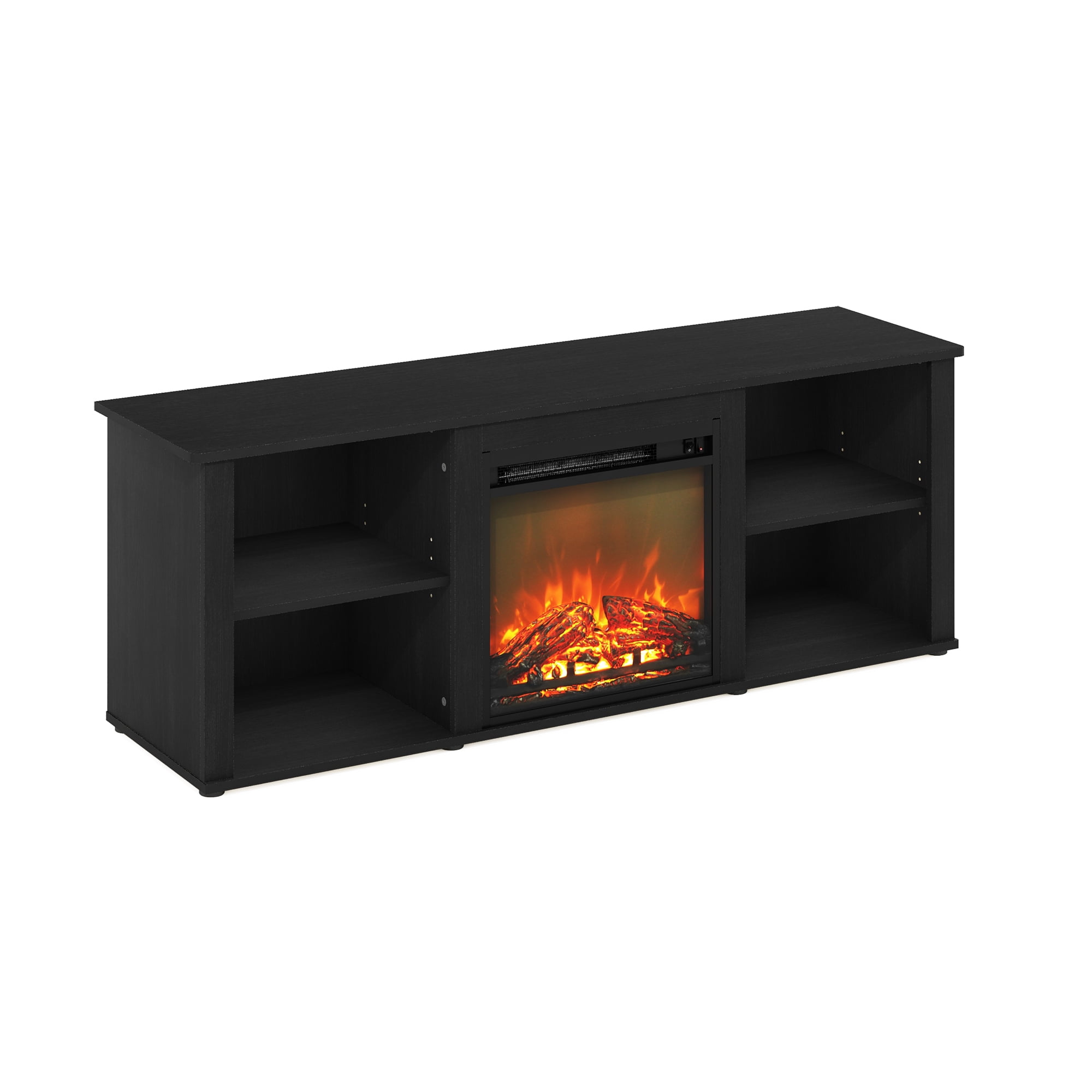 Furinno Jensen Fireplace TV Stand for TVs up to 55