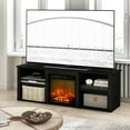 thumbnail image 1 of Furinno Montale 70 Inch TV Stand with Fireplace, Americano, 1 of 8