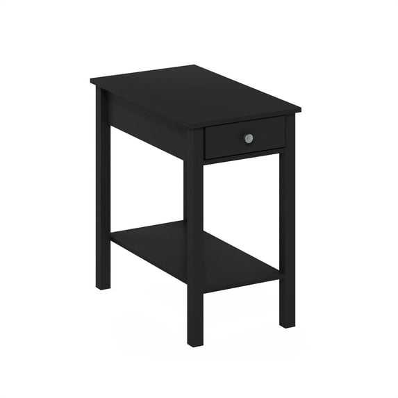 Furinno Montale Rectangular Side Table with Drawer, Americano