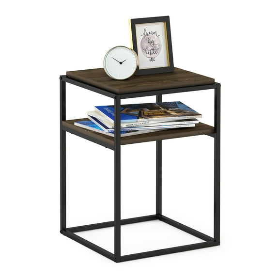 Furinno Moretti Modern Lifestyle Stackable Shelf, 2-Tier, Columbia Walnut