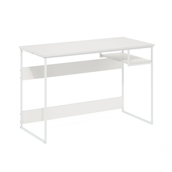Furinno Moretti Modern Lifestyle Study Desk, 45, Solid White/White