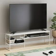 thumbnail image 1 of Furinno Moretti Modern Lifestyle TV Stand for TV up to 78 Inch, Solid White/White, 1 of 6