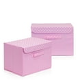 thumbnail image 1 of Furinno Non-Woven Fabric Soft Storage Organizer with Lid, Set of 2, Pink, 1 of 8