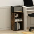 thumbnail image 1 of Furinno PASIR Book Shelf, 2-Tier Modern Bookshelf, Open Shelves Bookcase 9 x 12 x 21, for Living Room, Bedroom, Home Office, Amber Oak, 1 of 5