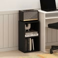 thumbnail image 1 of Furinno PASIR Book Shelf, 2-Tier Modern Bookshelf, Open Shelves Bookcase 9 x 12 x 21, for Living Room, Bedroom, Home Office, Darkwood, 1 of 5