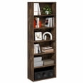 thumbnail image 1 of Furinno PASIR 6-Tier Open Shelves Bookcase. 11.6 x 24.6 x 71. Amber Pine, 1 of 5