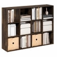 thumbnail image 1 of Furinno PELLI 12-Cube Storage Bookshelf for Living Room Bedroom Amber Pine, 1 of 5