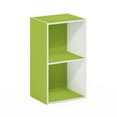 thumbnail image 1 of Furinno Pasir 2-Tier Open Shelf Bookcase, Green/White, 1 of 5