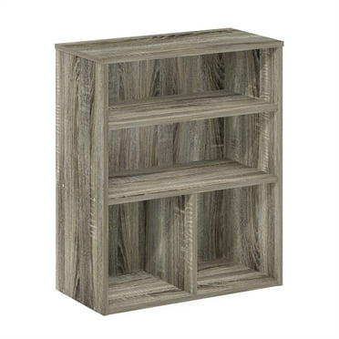 Furinno Pasir 3 Tier Display Bookcase in French Oak