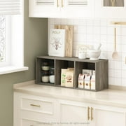 Furinno Pasir 3-Tier No Tool Assembly Open Shelf Bookcase, French Oak