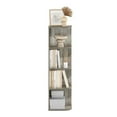 thumbnail image 1 of Furinno Pasir 4-Tier Corner Open Shelf Bookcase, French Oak, 1 of 7