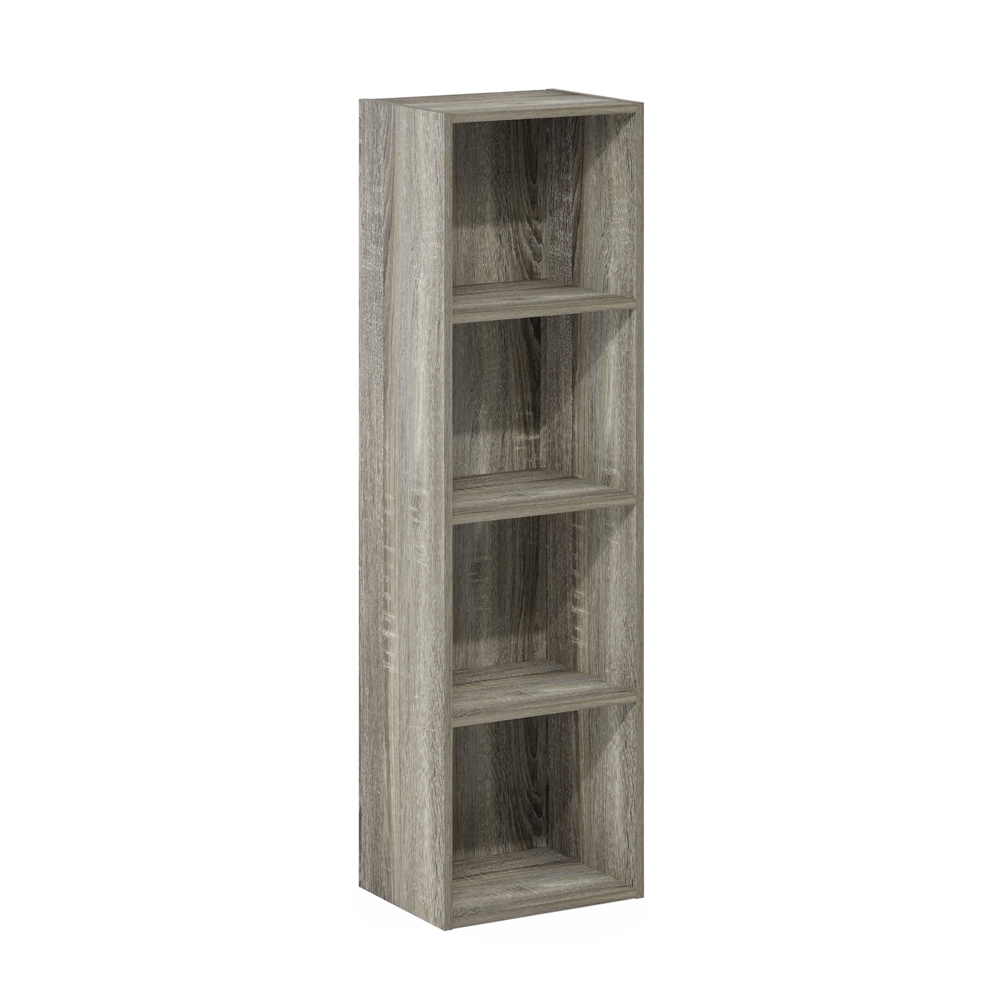 Furinno Pasir French Oak 4Tier Open Shelf Wood Bookshelf  (图1)