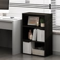 thumbnail image 1 of Furinno PASIR Contemporary Engineered Wood 3-Tier Open Shelf in Cinnamon Cherry, 1 of 7
