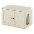 thumbnail image 1 of Furinno FH22302WW Peli Farmhouse Cat Litter Box Enclosure, White Wash, 1 of 6