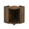 thumbnail image 1 of Furinno Peli Multipurpose End Table with Storage, Columbia Walnut, 1 of 2
