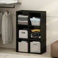 thumbnail image 1 of Furinno Pelli Cubic Multipurpose Clothing & Closet Storage Organizer Shelf, 6-Cube, Espresso, 1 of 7