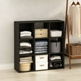thumbnail image 1 of Furinno Pelli Cubic Multipurpose Clothing & Closet Storage Organizer Shelf, 9-Cube, Espresso, 1 of 5