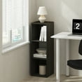 thumbnail image 1 of Furinno Pelli Cubic Storage Cabinet in Bookcase in Bookshelf in 3-Cube Espresso, 1 of 6