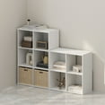 thumbnail image 1 of Furinno PELLI CUBIC Storage Cabinet in Bookcase in Bookshelf in 4-Cube in White, 1 of 6