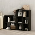 thumbnail image 1 of Furinno PELLI CUBIC Storage Cabinet in Bookcase in Bookshelf in 6-Cube Espresso, 1 of 6