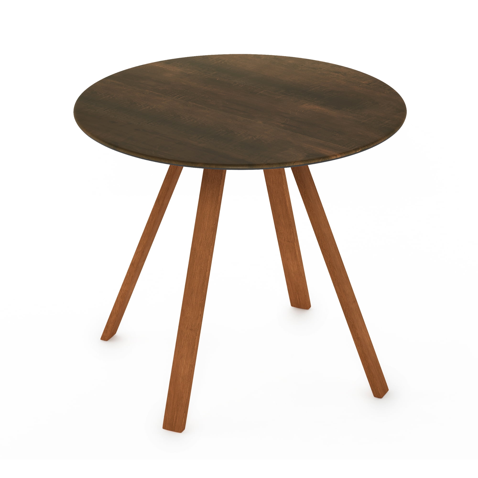 Furinno REDANG Outdoor 4-Leg Round Smart Top Table, Black Walnut