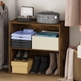 thumbnail image 1 of Furinno REED 2-Tier Closet Organizers/Storage with Open Shelves. Amber Pine, 1 of 4