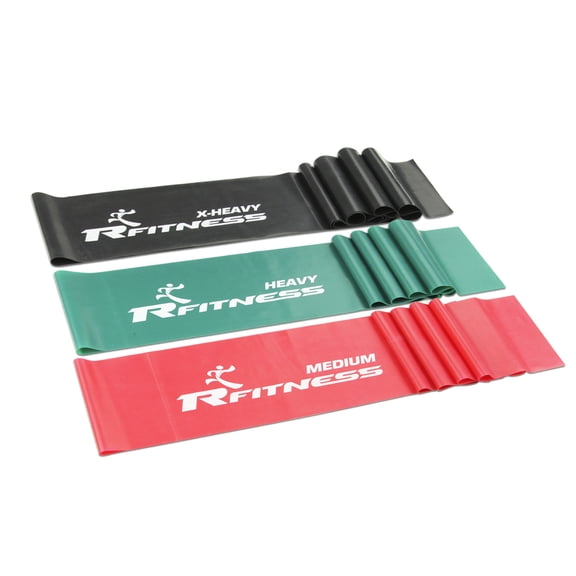 Furinno RFitness 60-Inch Flat Stretch Exercise Band, 3-PC Set